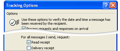 Request read receipts for all messages
