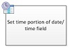 Set time portion of date-time field