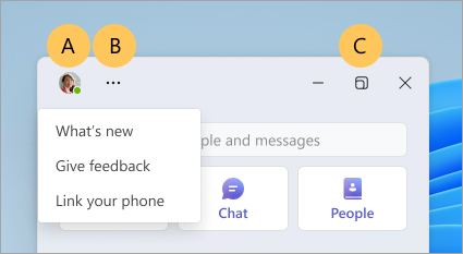Learn about the features you can find on the mini Teams taskbar in Microsoft Teams (free).
