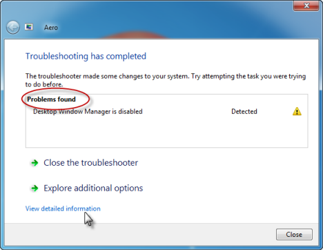how to disable aero in windows 7