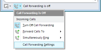 Call Forwarding Settings