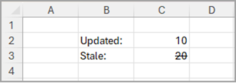 Updated vs Stale