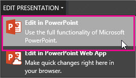Edit in PowerPoint desktop