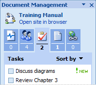 Document Management task pane