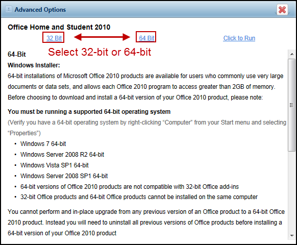 Problem setting up Microsoft Office 2010 error at step 4 of 4 - Microsoft  Support