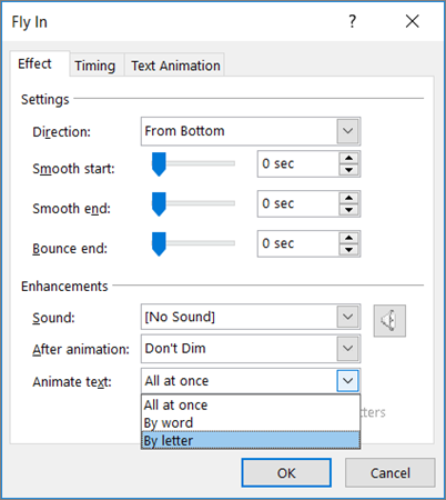 Animate or make words appear one line at a time - Microsoft Support