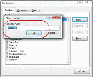 Create a custom toolbar