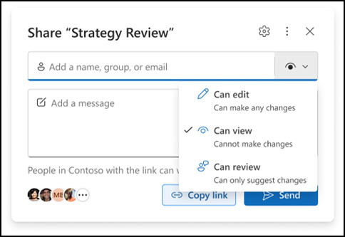 new Outlook attachment permissions window