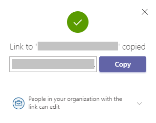 Set the permissions you want, then select the Copy button.