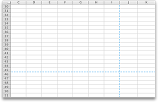 how to remove blue lines in excel for mac