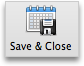 Appointment tab, Save & Close