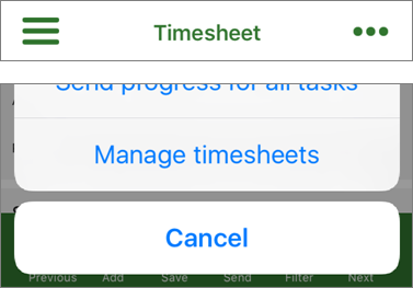 Manage Timesheets