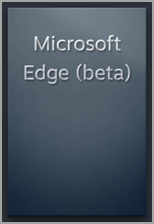 The Microsoft Edge Beta blank capsule in the Steam Library.