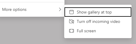 view options