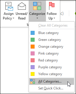 Create And Assign Color Categories