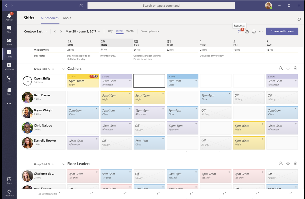 Excel Team Schedule Template For Your Needs