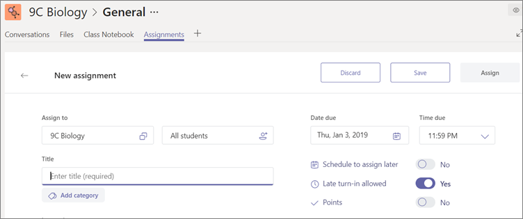 how to get rid of past due assignments on teams