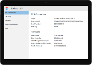 Surface uefi что это