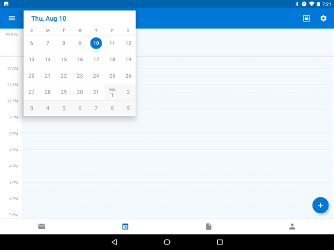 Changing dates in Calendar view