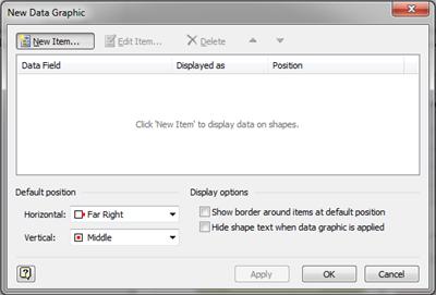 The New Graphic Data dialog box.