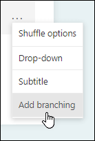 Branching option in Microsoft Forms
