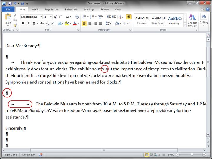 Microsoft Office Tutorials Go Behind The Scenes With Formatting Marks