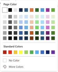 Color Picker For Page Color