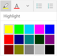 Highlight colors