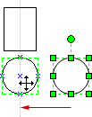 Aligning shapes using the dynamic grid