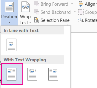 powerpoint wrap text around image 2016
