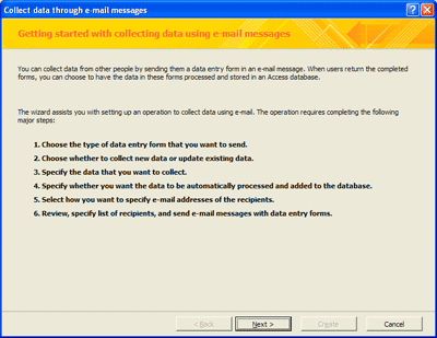 The six major steps when the destination table supports adding and updating data