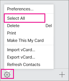 Open the Actions menu then choose Select All.