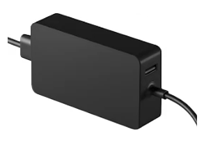 Surface Pro power supply with an attached power cord