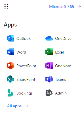 Select Admin from the app launcher