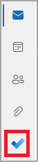 New To Do checkmark icon at the bottom of the navigation pane.
