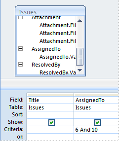 Query showing use of AND in multivalued field