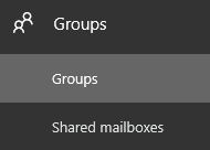 Office 365 Group in admin center.
