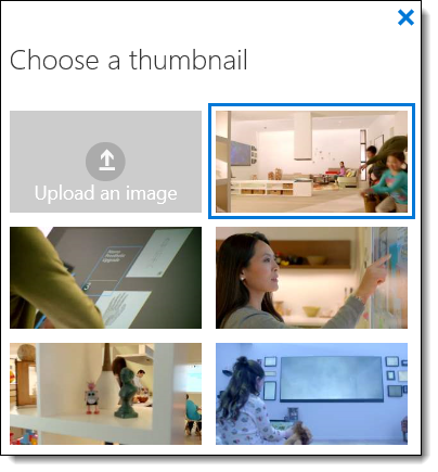 Office 365 Video Choose a Thumbnail