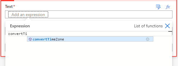 Convert time zone expression in Power Automate