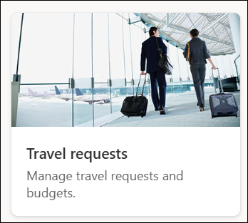 screenshot of list template travel request