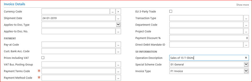 Invoice Details from sales Invoice