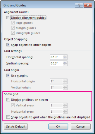   Turn the snap to grid and snap to object options on or off   Turn the snap to grid and snap to object options on or off           