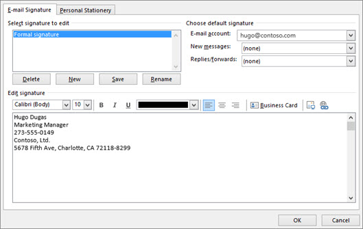 how to add email signature in outlook online