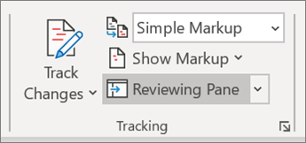 Track changes in Word