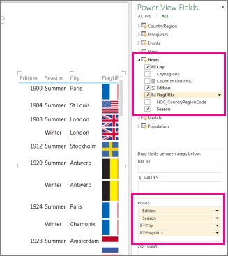 Power View Hierarchy