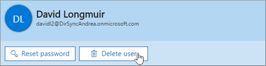 Delete user