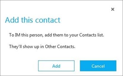 Notification to add a Skype contact