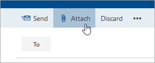 A screenshot of the Attach button.
