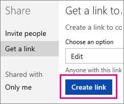 Create an Edit link