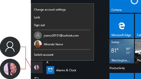 how to sign out of a microsoft account